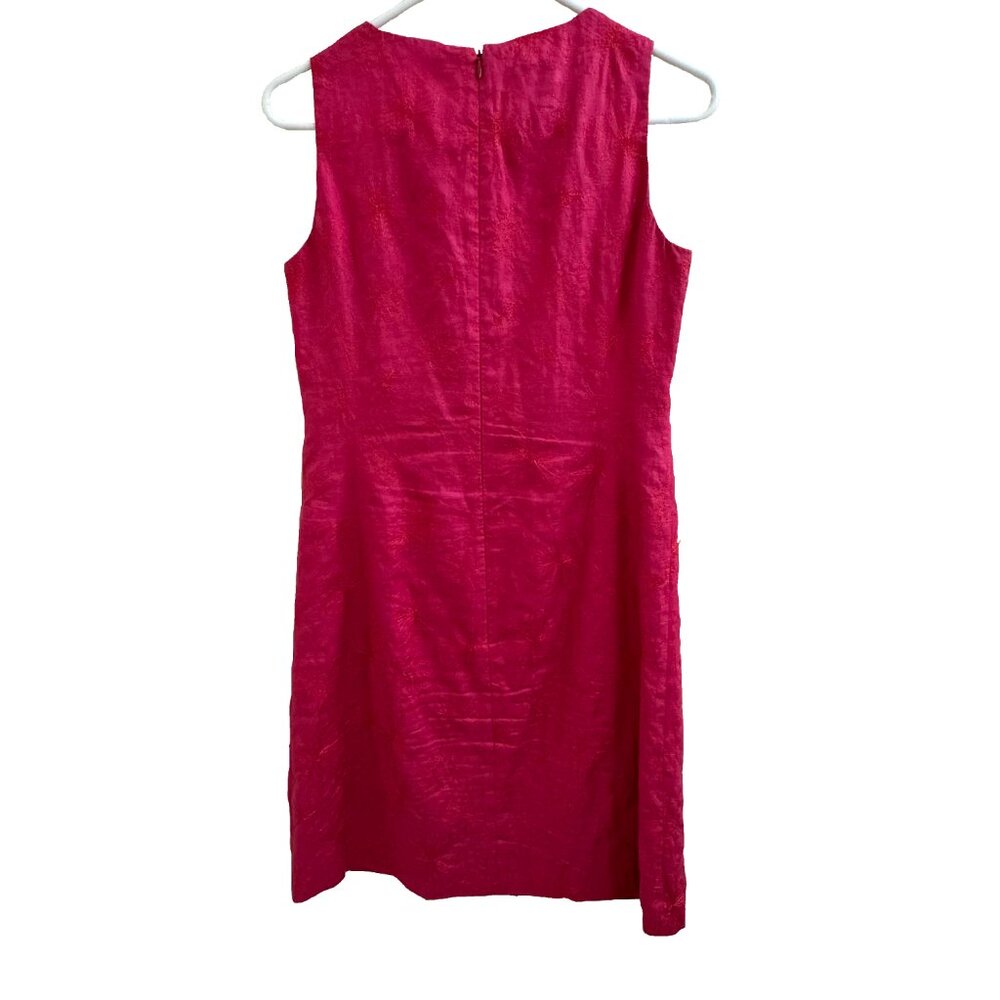 Jones New York Dress Size 6 100% Linen EUC - Picture 5 of 5